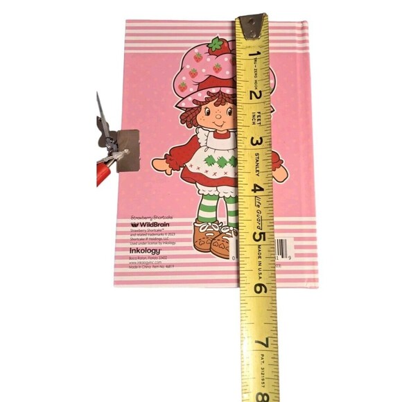 STRAWBERRY SHORTCAKE Stationary Lot Journal w/Lock, Pom Pen, Sticker Decal NWT - Picture 4 of 6